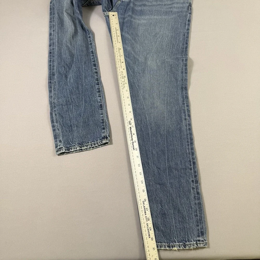 Todd Snyder Selvedge Jeans Mens 33x32 Slim Fit Light Wash Button Fly 12.5 Oz EUC